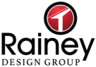 A black and red logo for rainer